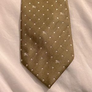 BURRBERRY Polka Dot Monogram Silk Tie
